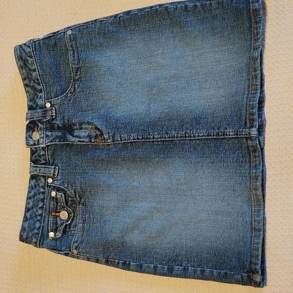No Boundaries Junior's Stretch Denim Mini Skirt - Picture 1 of 8